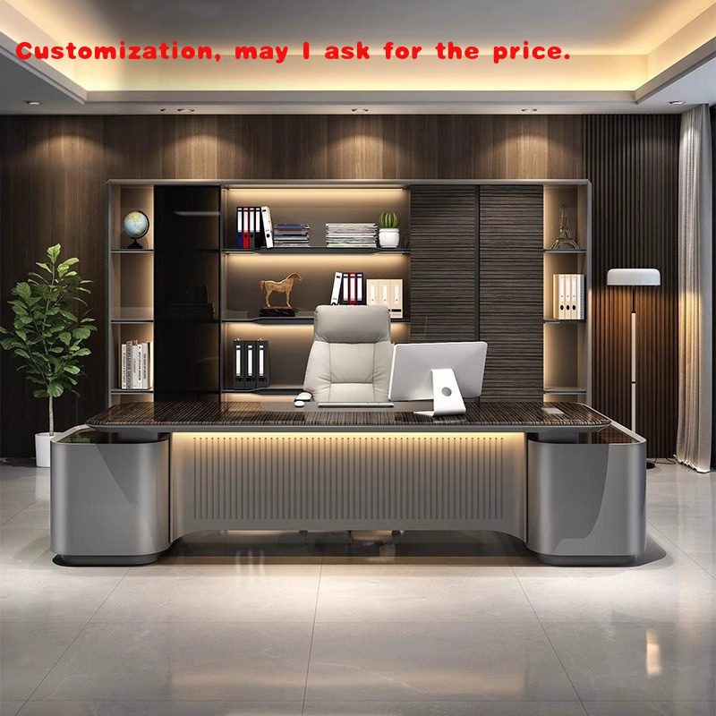 Office Furniture Luxury - مخصص. مكتب تنفيذي مطلي فاخر، أثاث
