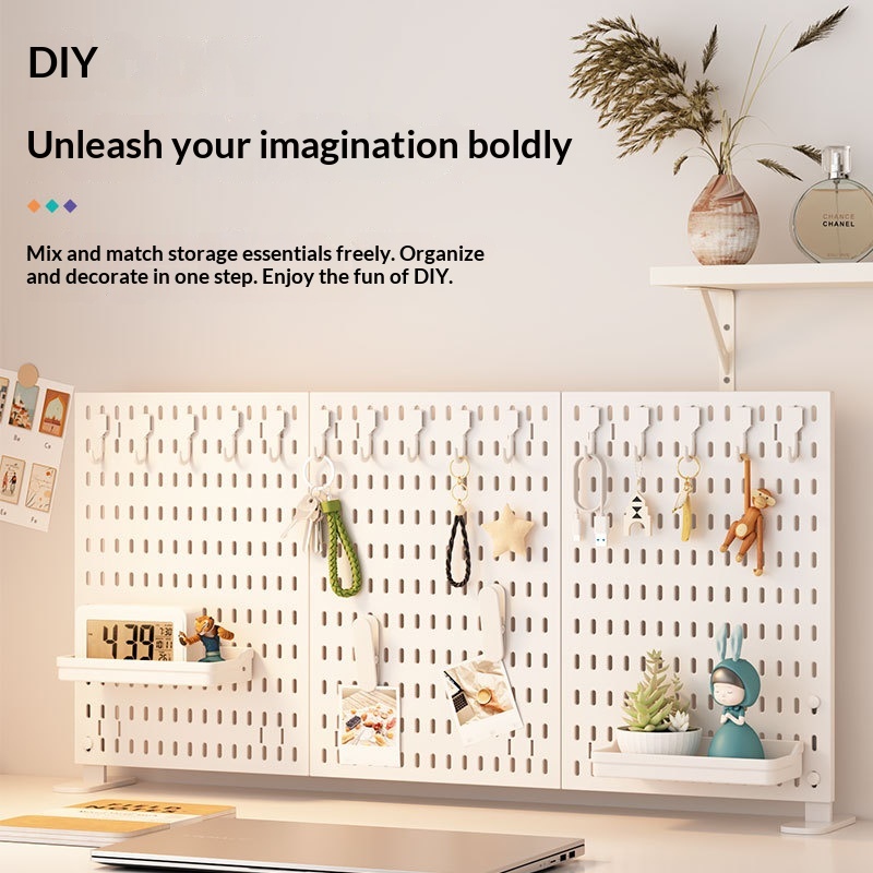 Pegboard Office Organizer - لوح تنظيم مكتبي عمودي بدون حفر،