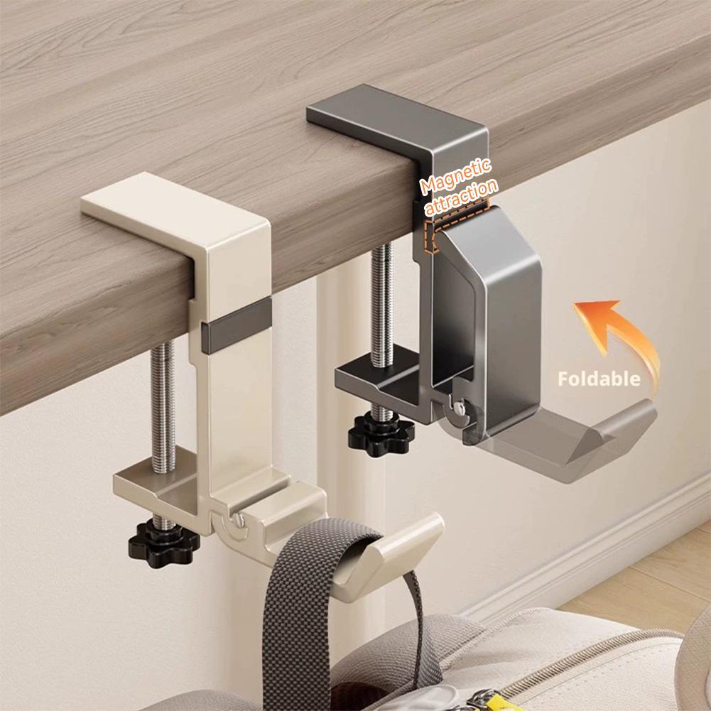 Pegboard Office Organizer - خطاف مكتب قابل للطي بدون حفر،