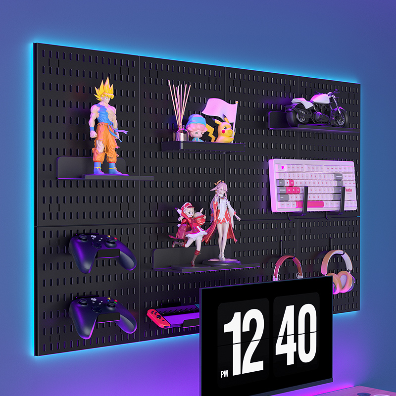 Pegboard Office Organizer - لوحة تخزين مثبتة على الحائط، منظم