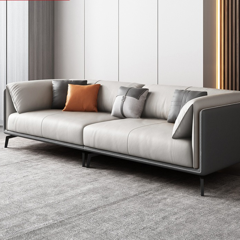 Office Furniture Luxury - أرائك مكتب الأعمال من جلد البقر،
