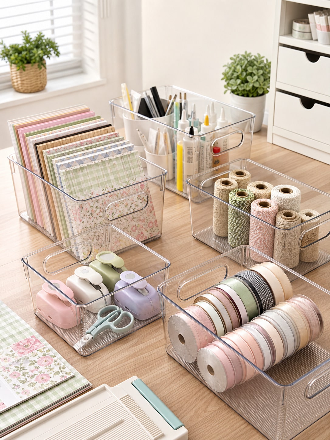 مجموعة من 8 صناديق تخزين شفافة - مراجعة Pegboard Office Organizer وسعره
