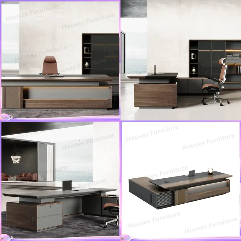 مكتب تنفيذي فاخر من الخشب الصل - مراجعة Office Furniture Luxury وسعره