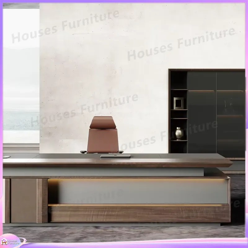 مكتب تنفيذي فاخر من الخشب الصل - مراجعة Office Furniture Luxury وسعره