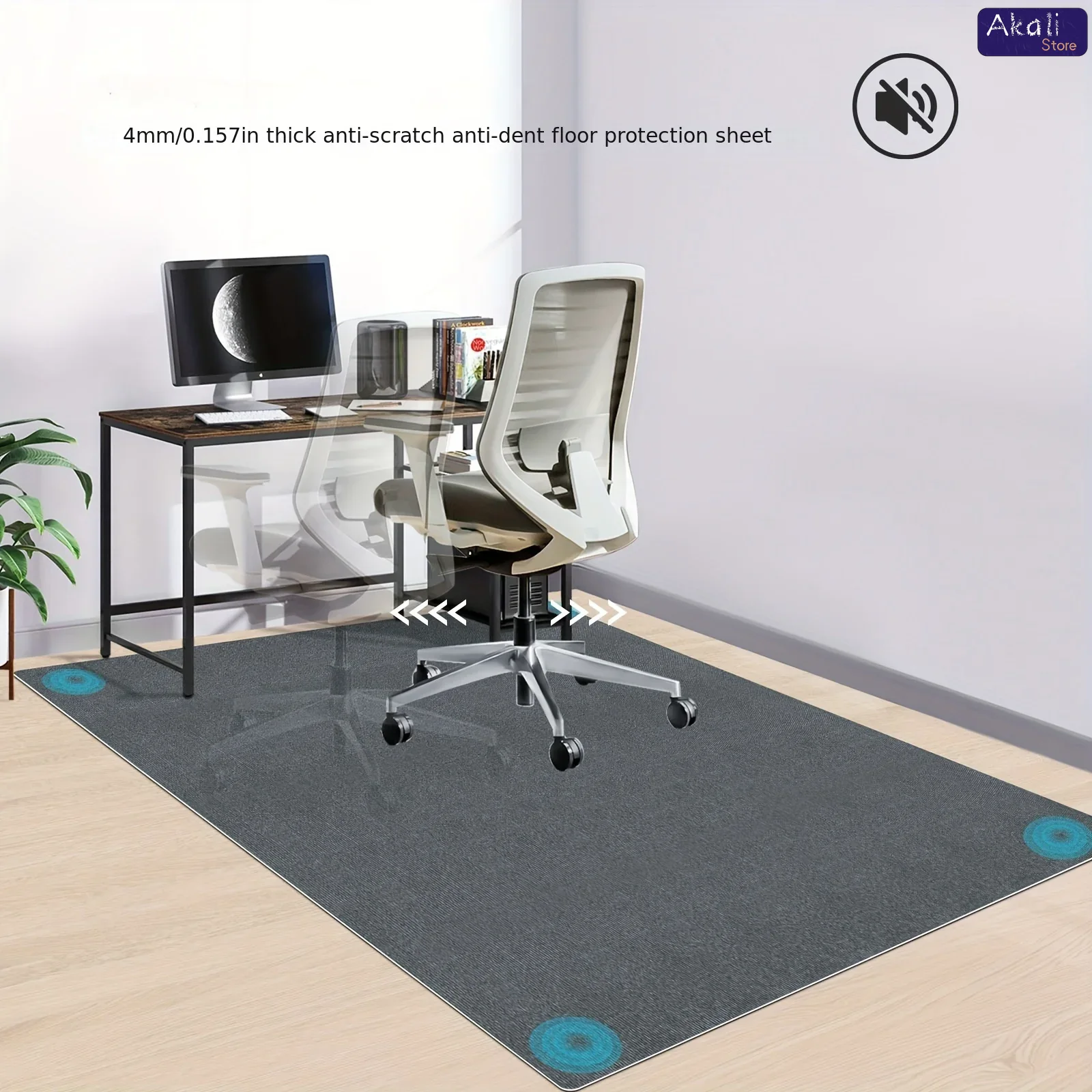 سجادة مكتب كبيرة الحجم مضادة ل - مراجعة Chair Mat Hard Floor وسعره