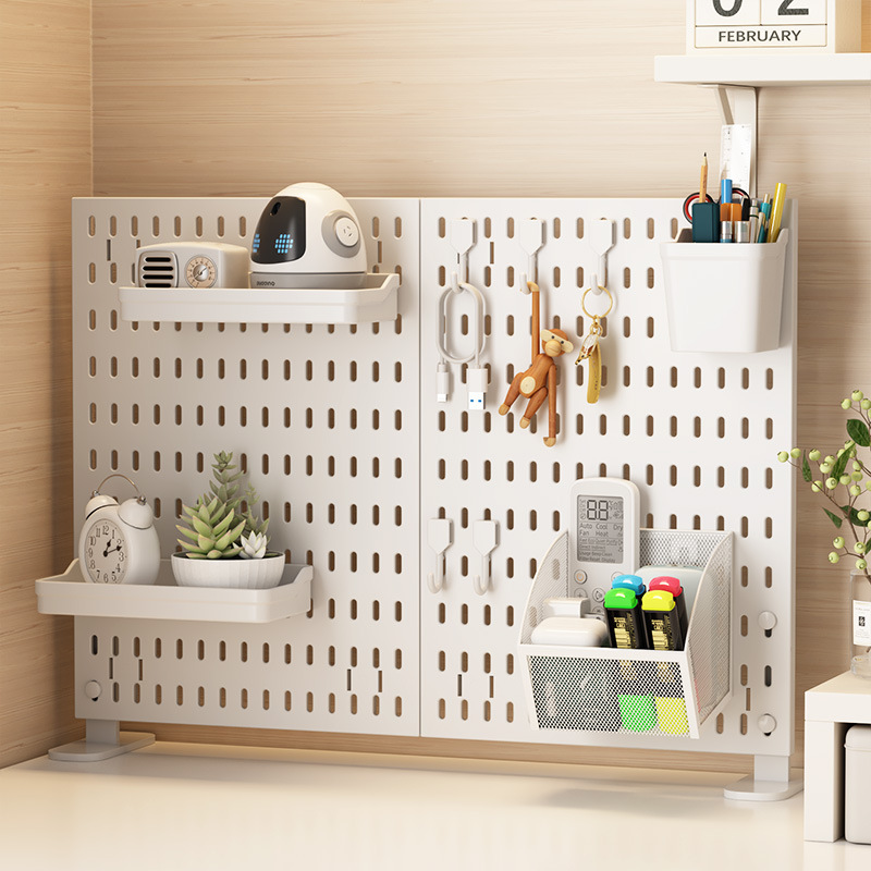 لوح تنظيم مكتبي عمودي بدون حفر - مراجعة Pegboard Office Organizer وسعره
