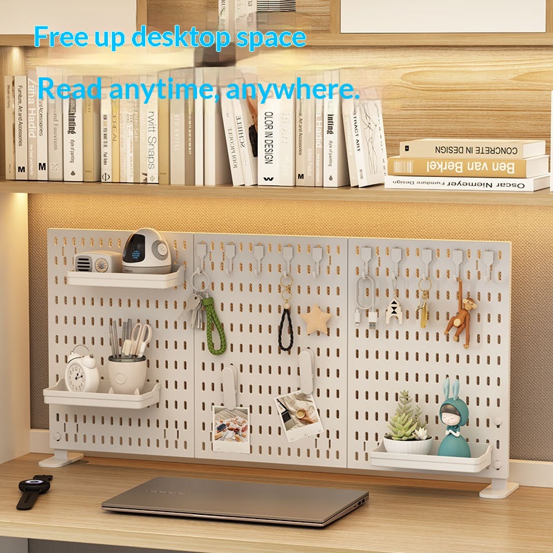 لوح تنظيم مكتبي عمودي بدون حفر - مراجعة Pegboard Office Organizer وسعره