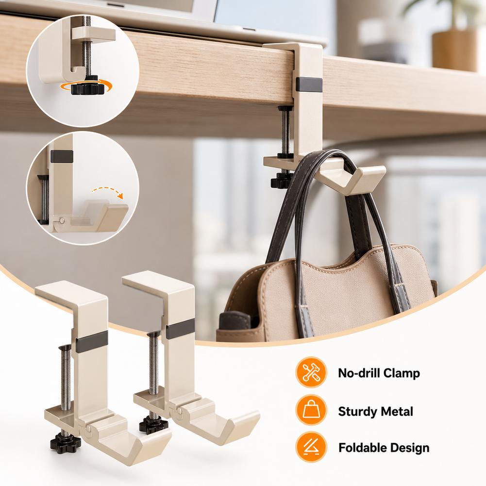 خطاف مكتب قابل للطي بدون حفر،  - مراجعة Pegboard Office Organizer وسعره