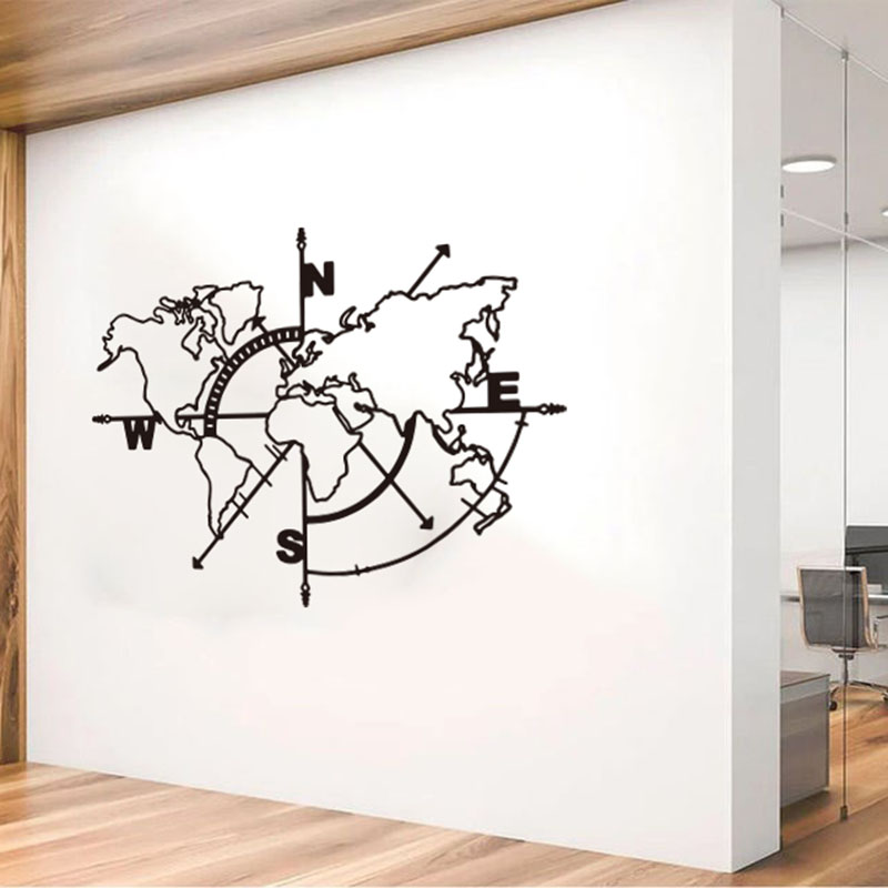 ملصق حائط للسيارة بوصلة خريطة  - مراجعة Office Furniture World وسعره