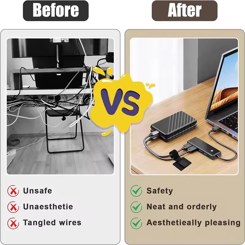 حاملات كابلات لاصقة تحت المكتب - مراجعة Pegboard Office Organizer وسعره