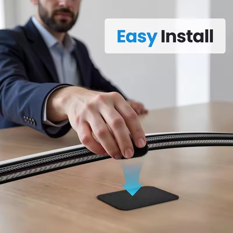 حاملات كابلات لاصقة تحت المكتب - مراجعة Pegboard Office Organizer وسعره