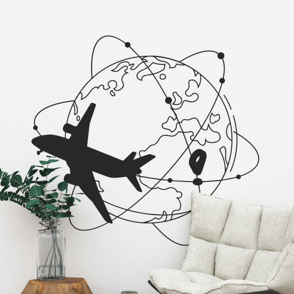 ملصق حائط كبير للسفر على شكل ط - مراجعة Office Furniture World وسعره