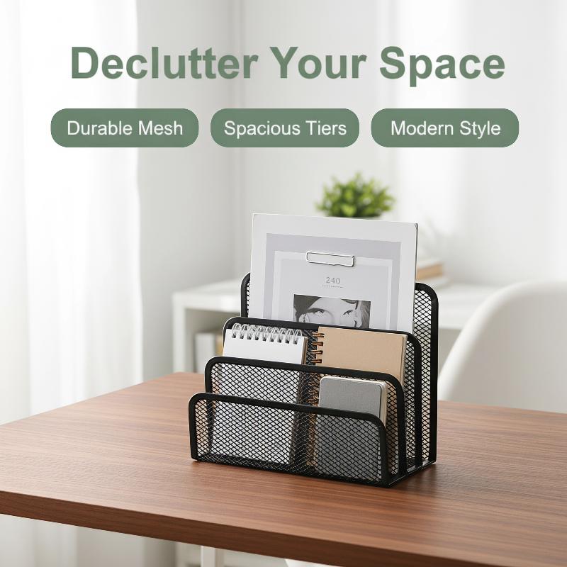منظم مكتب ثلاثي الطبقات من الش - مراجعة Pegboard Office Organizer وسعره